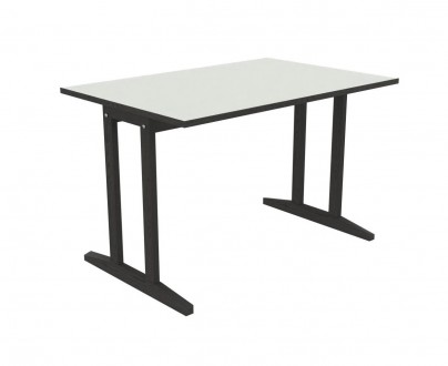 Table 120x80 piètement à dégagement latéral Soline